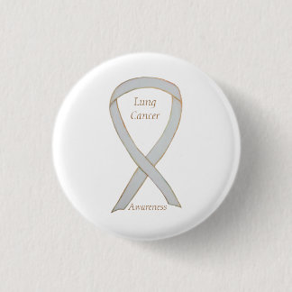 Lungenkrebs-Bewusstsein Ribbon Custom Art Button