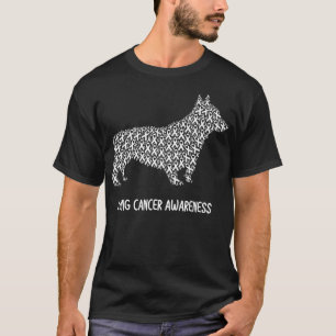 Lungenkrebs Bewusstsein White Ribbon Survivor Hund T-Shirt