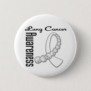 Lungenkrebs-Bewusstseins-Edelstein-Band Button