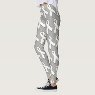 Lungenkrebs-Bewusstseins-Leggings Leggings
