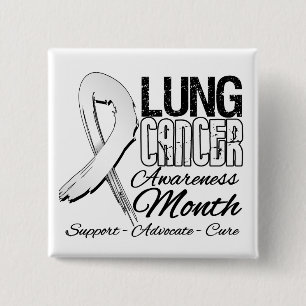 Lungenkrebs-Bewusstseins-Monats-Schmutz-Band Button