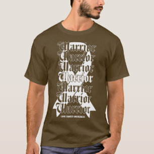 Lungenkrebs-Bewusstseinswarrior White Ribbon Gesch T-Shirt
