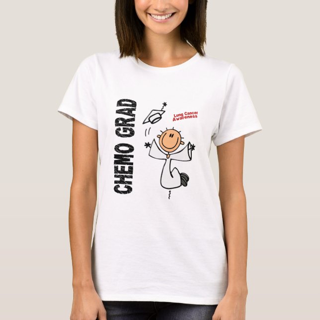 Lungenkrebs CHEMO ABSOLVENT 1 T-Shirt (Vorderseite)