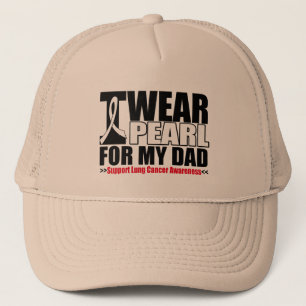 Lungenkrebs Ich Trage Perlenband Für Meinen Vater Truckerkappe