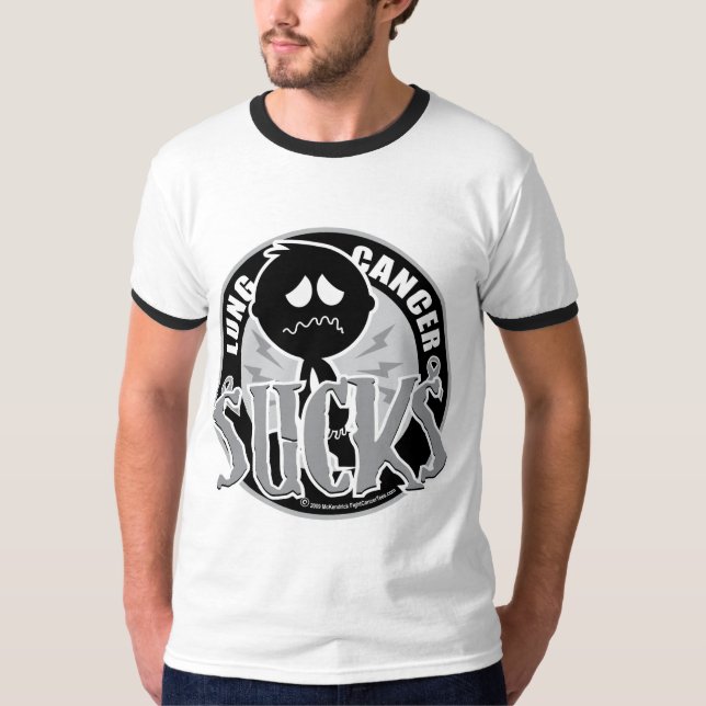 Lungenkrebs ist zum Kotzen T-Shirt (Vorderseite)