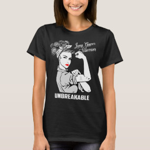 Lungenkrebs-Krieger unzerbrechlich T-Shirt