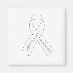 Lungenkrebs-Sensibilisierungskampagne Magnet