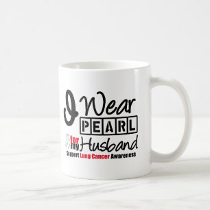 Lungenkrebs trage ich Perlen-Band für meinen Tasse