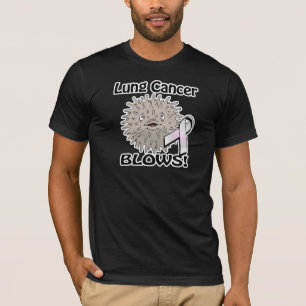 Lungenkrebs weht Bewusstseinsdesign T-Shirt
