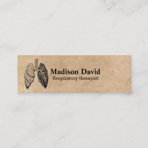 Lungentherapeut Minimaler Lunge Telefonnummerkarte