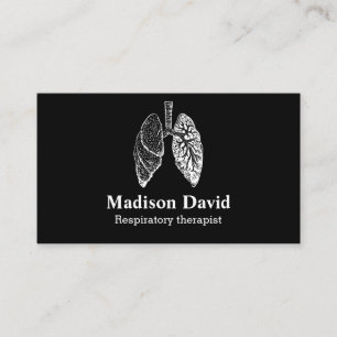 Lungentherapeut Minimaler Lunge Visitenkarte