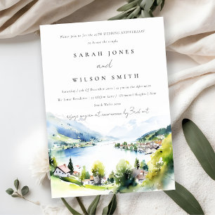 Lungern Schweiz Landschaft Hochzeit Jubiläum Einladung