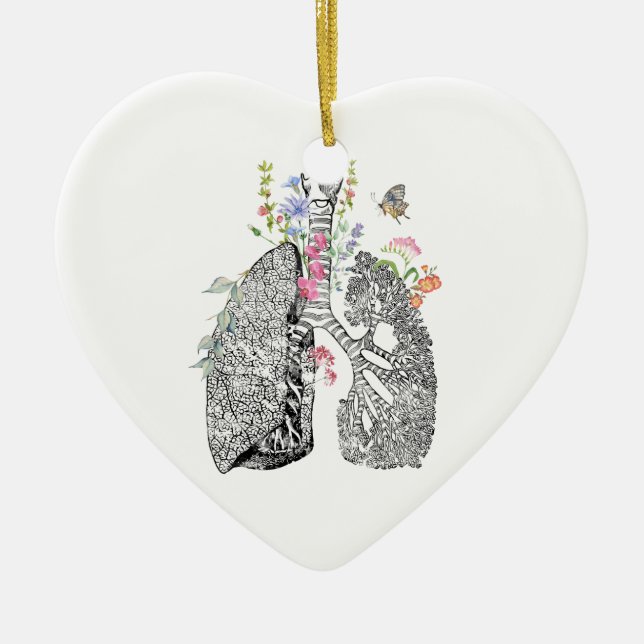 Lungs Art Keramik Ornament (Vorne)