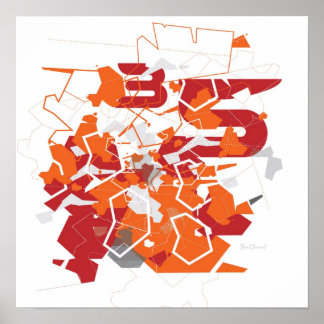 Lunokhod Abstrakt Print Poster