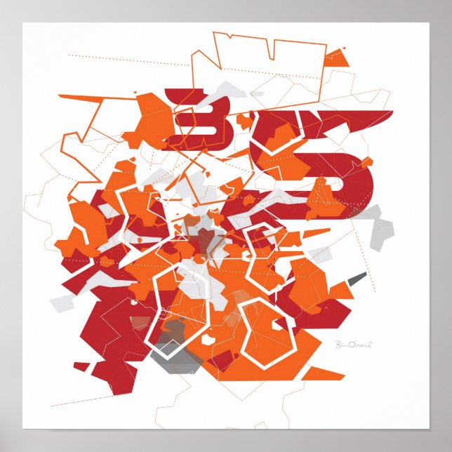 Lunokhod Abstrakt Print Poster (Vorne)