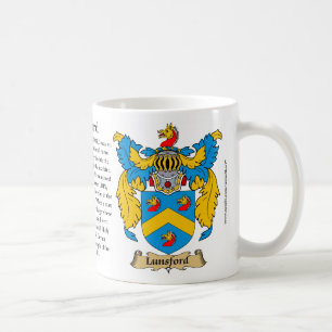 Lunsford Familien-Wappen Kaffeetasse