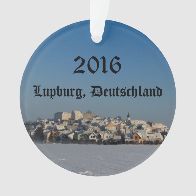 Lupburg, Deutschland-Kreis-Verzierung Ornament (Vorderseite)