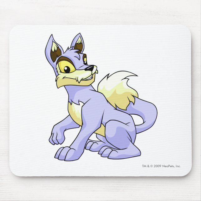 Lupe Blau Mousepad (Vorne)