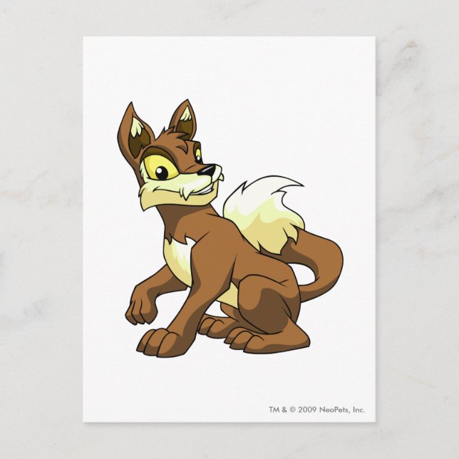 Lupe Brown Postkarte (Vorderseite)