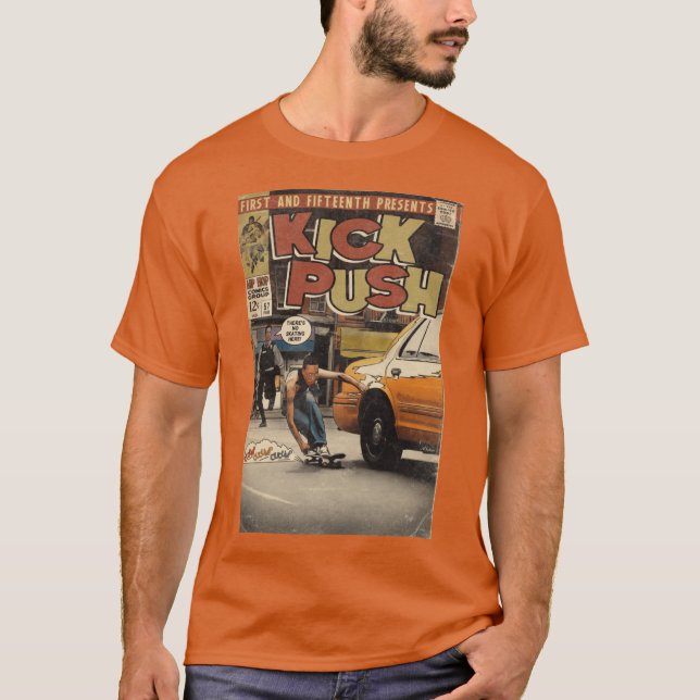Lupe Fiasco Kick Push Comic-Book-Parodie T-Shirt (Vorderseite)