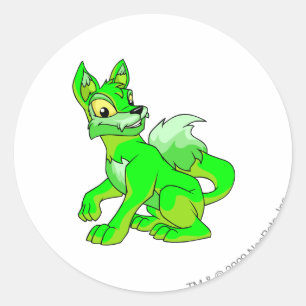 Lupe Glows Runder Aufkleber