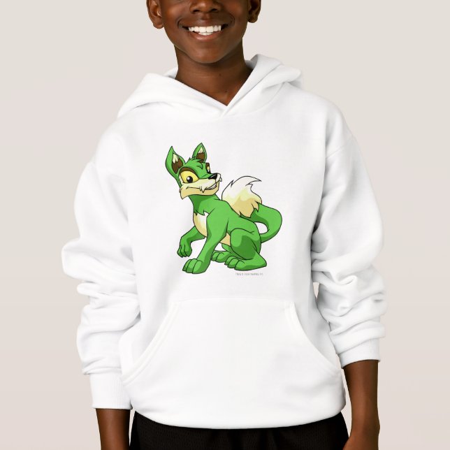 Lupe Grün Hoodie (Vorderseite)