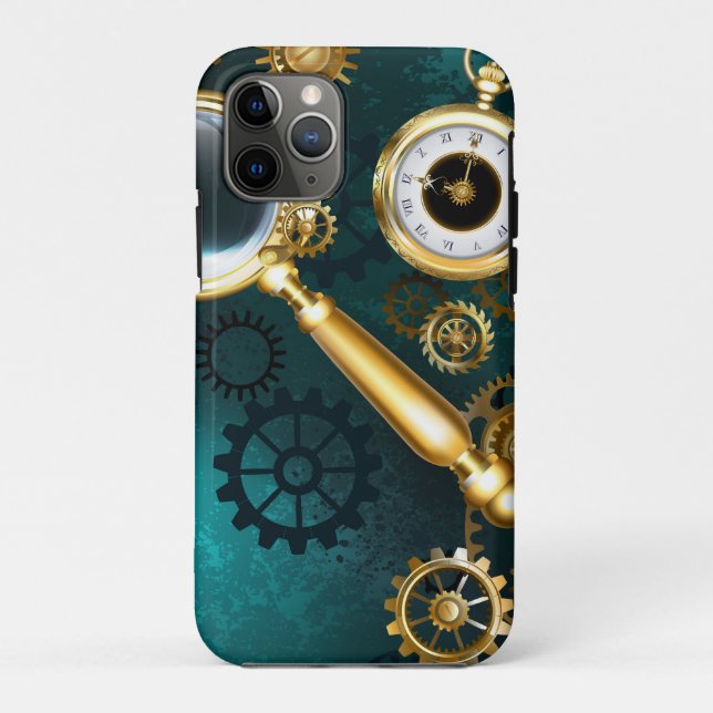 Lupe im Steampunk-Stil Case-Mate iPhone Hülle (Rückseite)