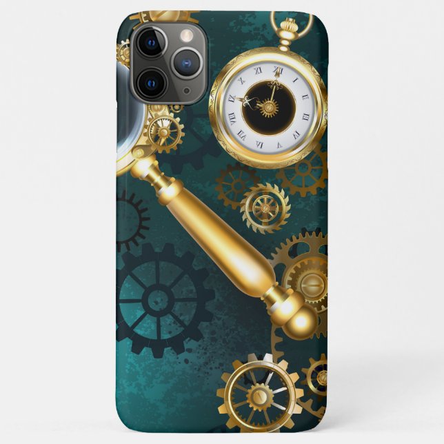 Lupe im Steampunk-Stil Case-Mate iPhone Hülle (Rückseite)
