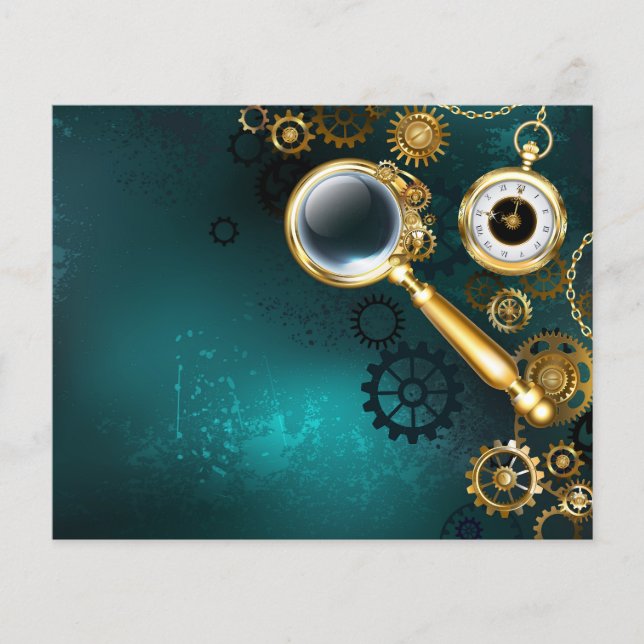 Lupe im Steampunk-Stil Flyer (Vorne)