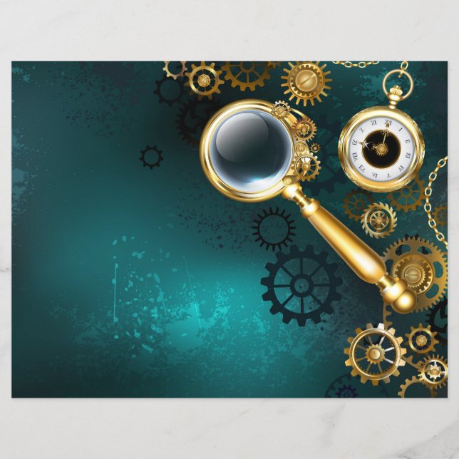 Lupe im Steampunk-Stil Flyer (Vorne)