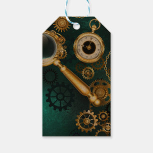 Lupe im Steampunk-Stil Geschenkanhänger