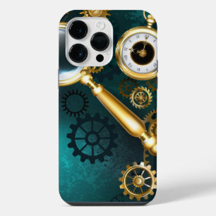 Lupe im Steampunk-Stil iPhone 14 Pro Max Hülle
