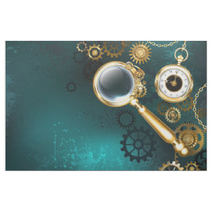 Lupe im Steampunk-Stil Stoff