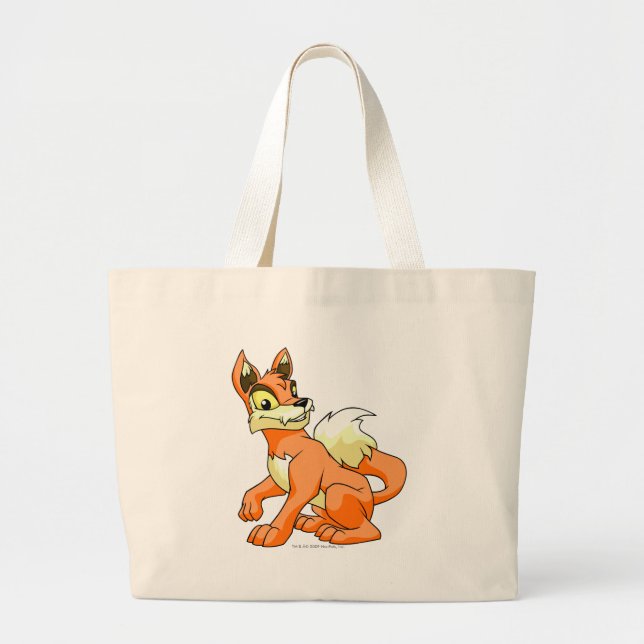 Lupe Orange Jumbo Stoffbeutel (Vorne)
