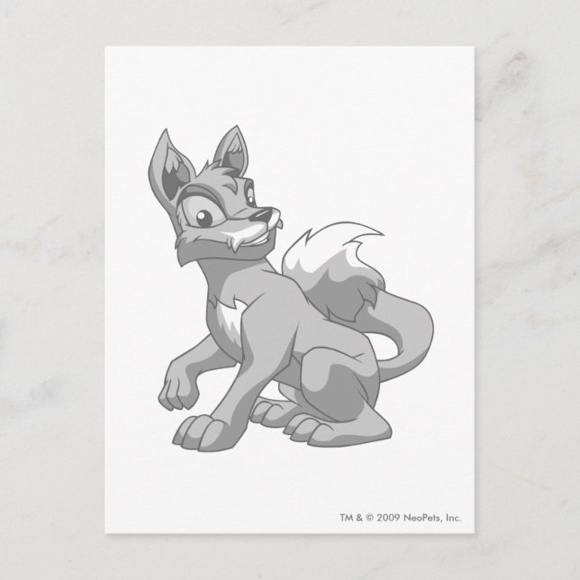 Lupe Silver Postkarte (Vorderseite)