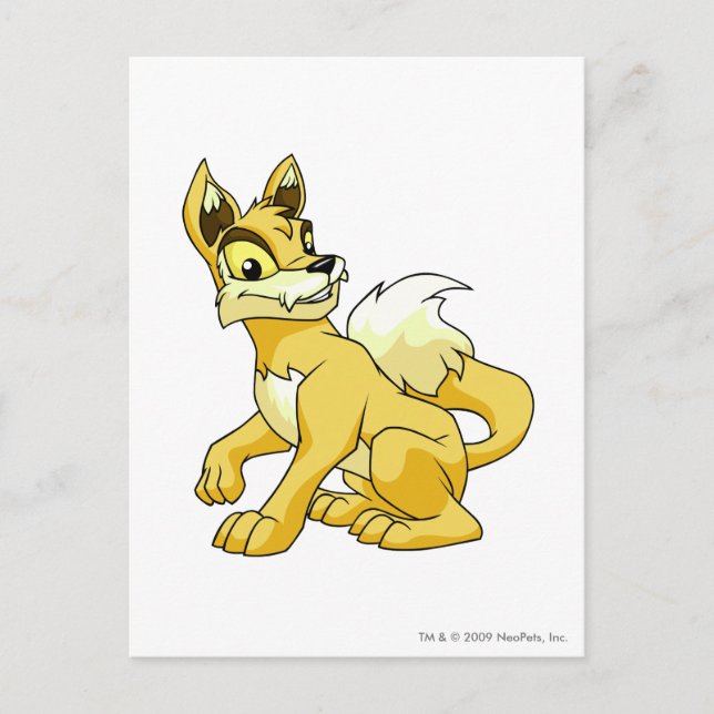 Lupe Yellow Postkarte (Vorderseite)