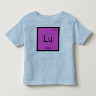 Lupenname Chemie Element Periodensystem Kleinkind T-shirt