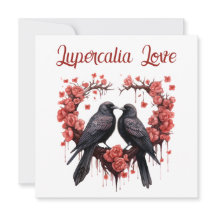 Lupercalia Liebeskrähe & Rosen Valentinstag