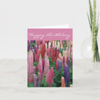Lupin Blume D2 Happy Birthday Card