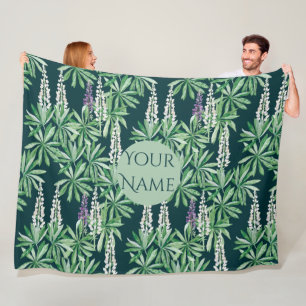 Lupin-Blume Fleecedecke