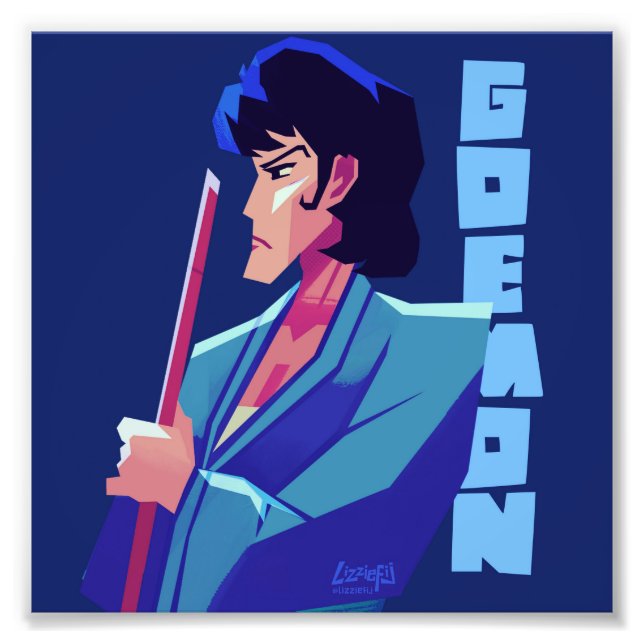 Lupin III. Der dritte Goemon-Kunstdruck Fotodruck (Vorne)