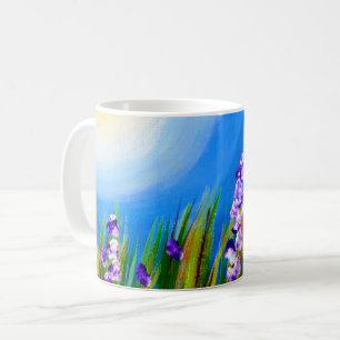 Lupine auf einer Graswiese Kaffeetasse