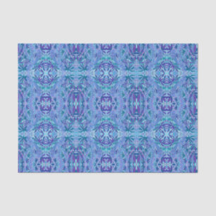 Lupine Blume Bohemisch Boho Arabesque Muster Blau Seidenpapier