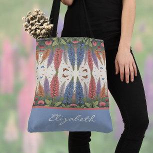 Lupine Blume in Butterfellen Vintag Monogramm