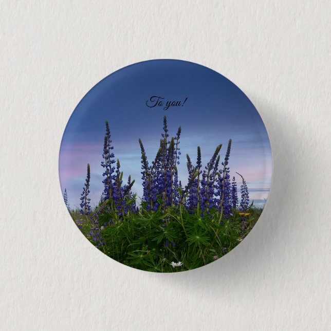 Lupine Button (Vorderseite)