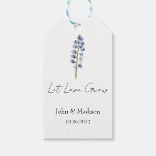Lupine Lasst Liebe wachsen Hochzeitssamen  Geschenkanhänger