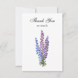 Lupine Note Card Dankeskarte
