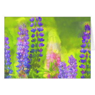 Lupine Painting - Originelle Blume Kunst