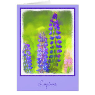 Lupine Painting - Originelle Blume Kunst