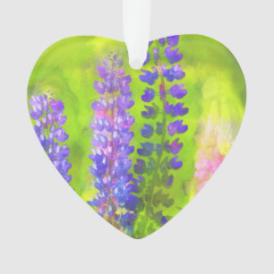 Lupine Painting - Originelle Blume Kunst Ornament